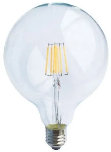 Λάμπα COG LED 6W Ε27 GLOBE Φ125 διάφανη ντιμμαριζόμενη ACA-GLOBE1256NWDIM-nan GLOBE1256NWDIM