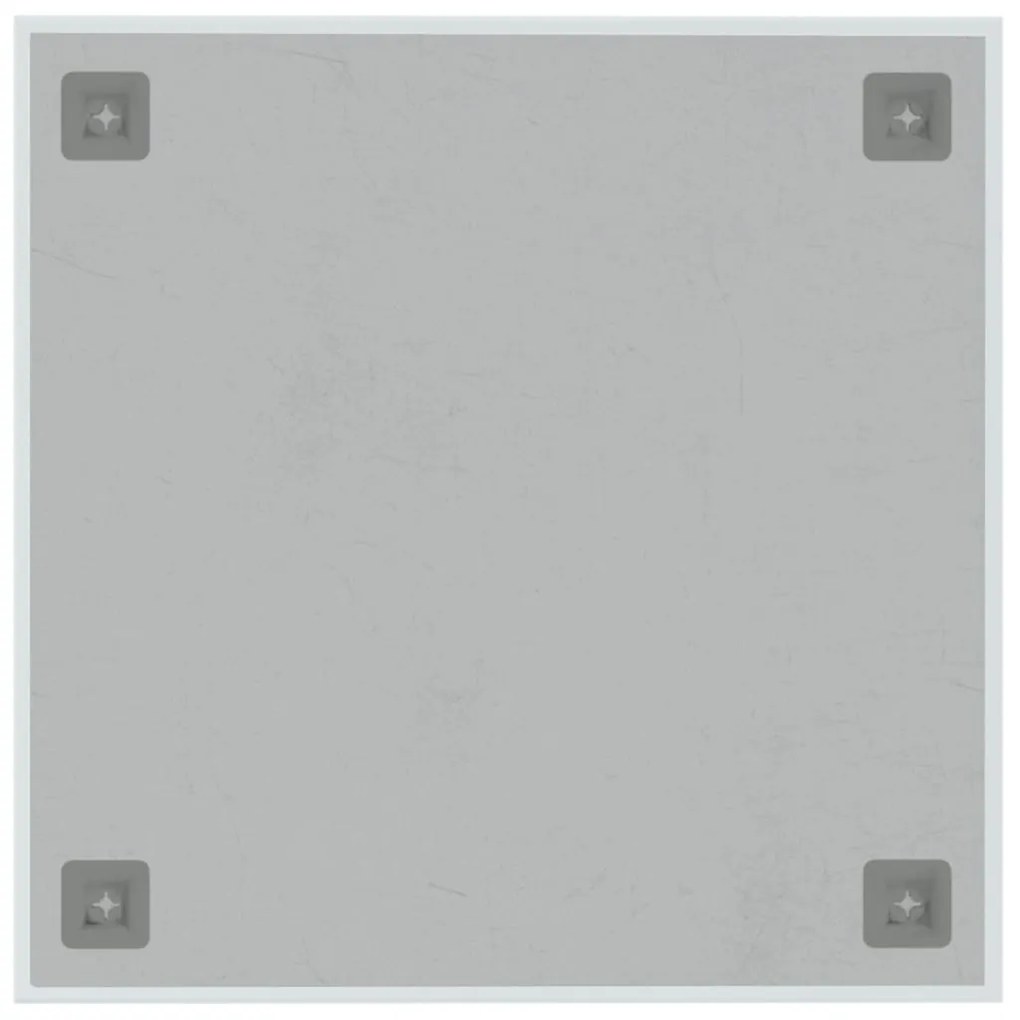 vidaXL Πίνακας Επιτοίχιος Μαγνητικός Λευκός 40 x 40 εκ. Ψημένο Γυαλί