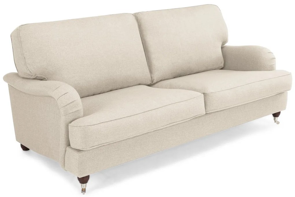 Καναπές Bloomington A106, Μπεζ, 195x95x85cm, Ταπισερί, Πόδια: Ξύλινα, Μεταλλικά