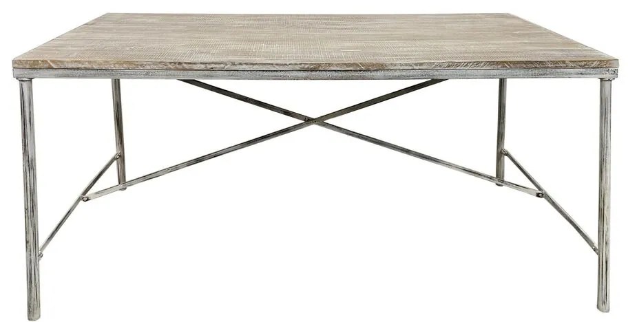 Τραπεζαρία Home ESPRIT Λευκό Σίδερο Ξύλο από Μάνγκο 160 X 90 X 80 cm