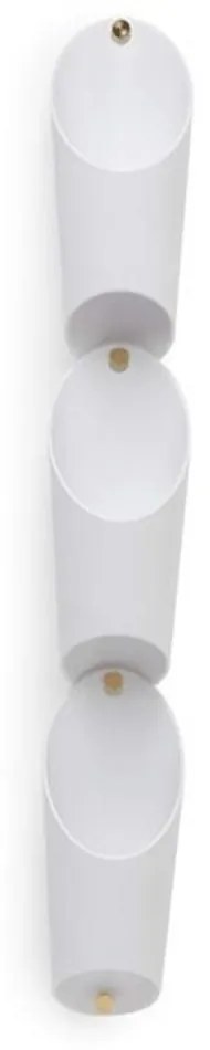 Διακοσμητικά Τοίχου-Κασπώ Floralink 1010224-660 10x69cm White Umbra Πλαστικό