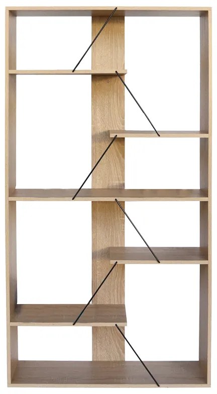 Intrahome Βιβλιοθήκη Tars Intrahome οακ-μαύρο 84x25.5x154.5εκ | SKU: INTRAPA-415111110