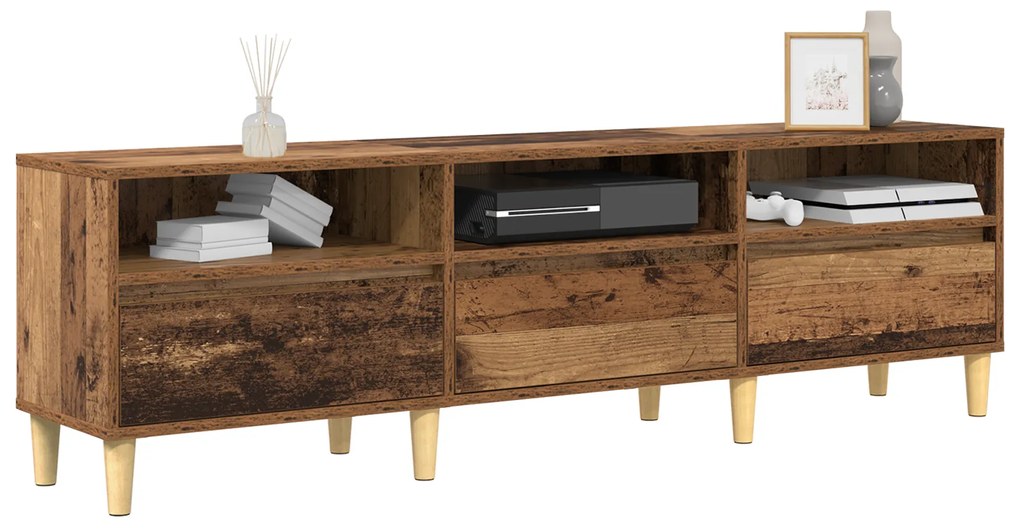 vidaXL Ντουλάπι TV Παλιό ξύλο 150 x 30 x 44.5 εκ. Επεξεργασμένο ξύλο