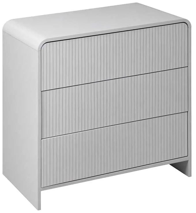 Συρταριέρα Zeplen pakoworld MDF σε λευκή απόχρωση 80x40x75εκ