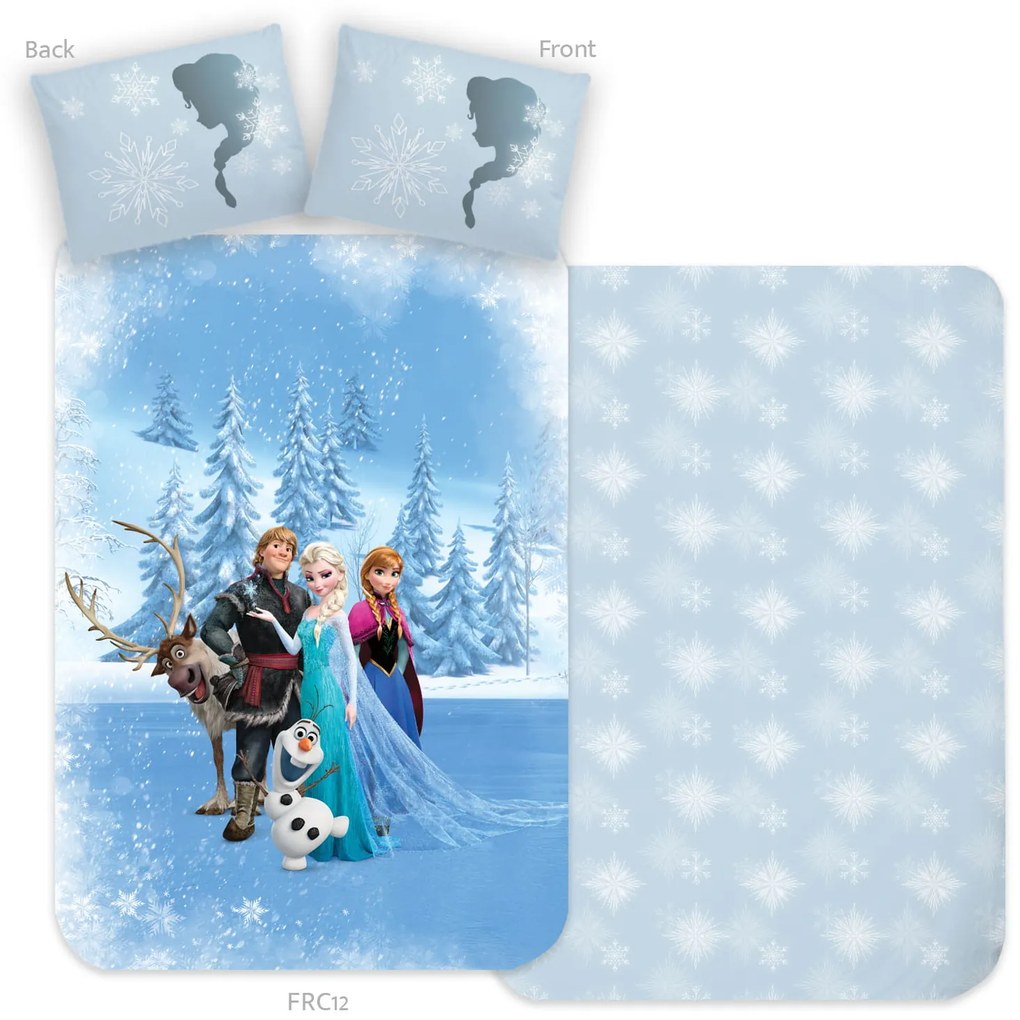 Παπλωματοθήκη Frozen 140x200εκ. +Μαξιλαροθήκη 70x90εκ.