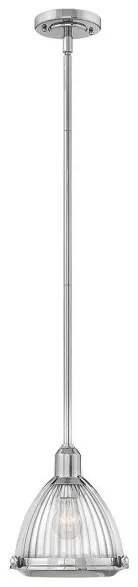 Κρεμαστό Φωτιστικό Οροφής 1xE27 Elroy Quintiesse Elstead Lighting-QN-ELROY-PN-Ασημί QN-ELROY-PN