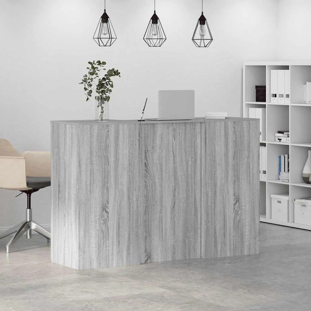 vidaXL Γραφείο υποδοχής 155x50x103,5 εκ. Επεξεργασμένο Ξύλο