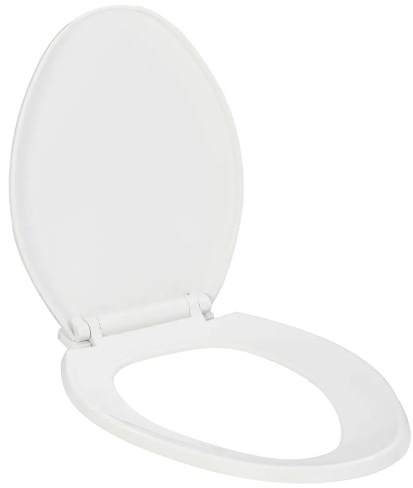 vidaXL Κάλυμμα Λεκάνης με Soft Close &amp; Quick Release Λευκό