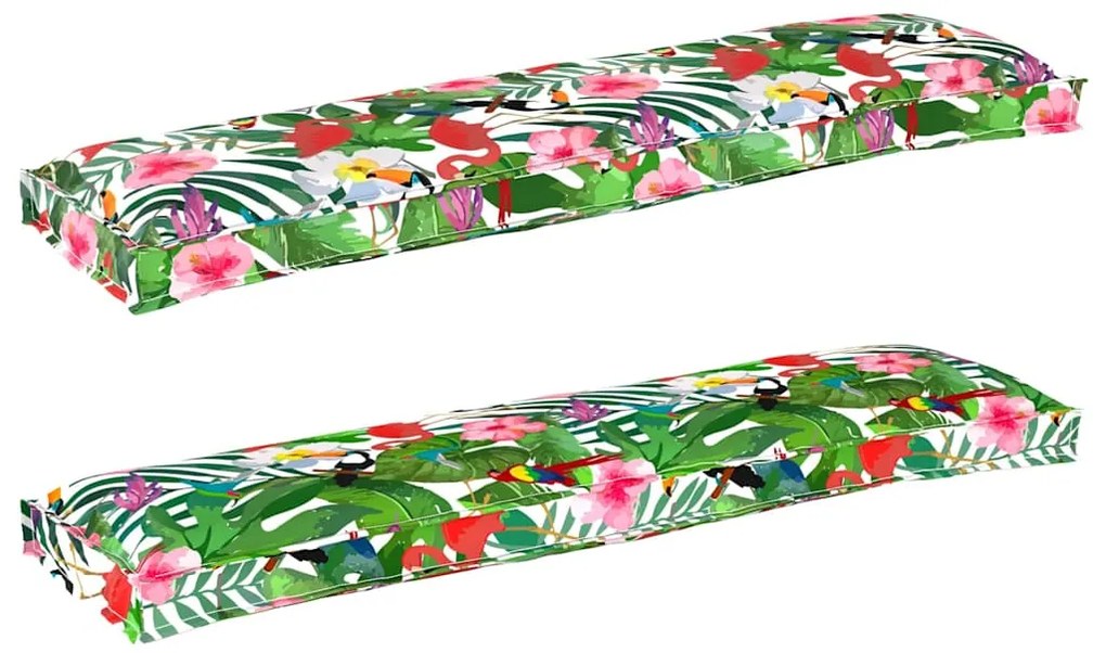 vidaXL Σετ Μαξιλαριών Πάγου 2 pcs Τροπική ζούγκλα 150 x 40 x 8 εκ.