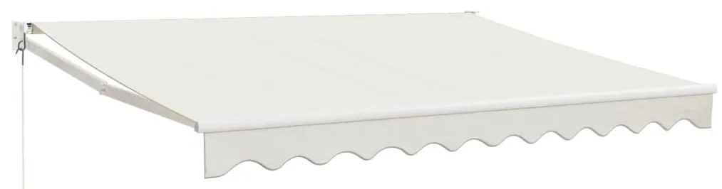 vidaXL Τέντα Πτυσσόμενη Κρεμ 3 x 2,5 μ. Ύφασμα και Αλουμίνιο