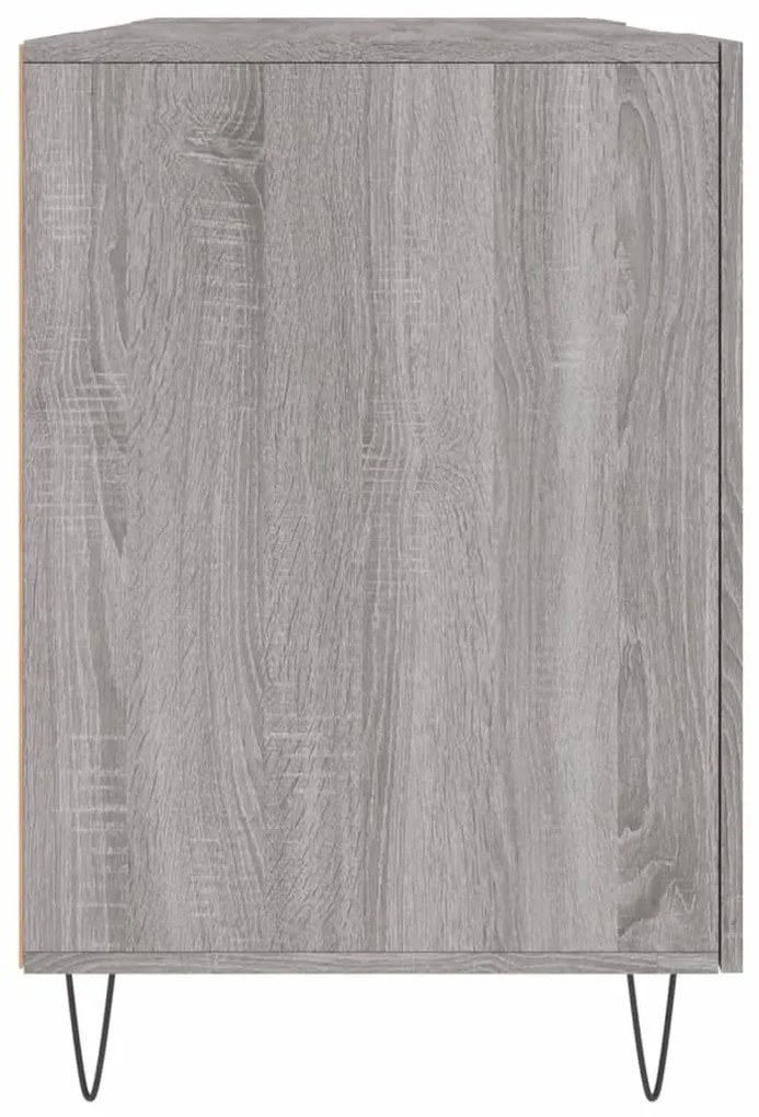 vidaXL Γραφείο Γκρι Sonoma 140 x 50 x 75 εκ. από Επεξεργασμένο Ξύλο