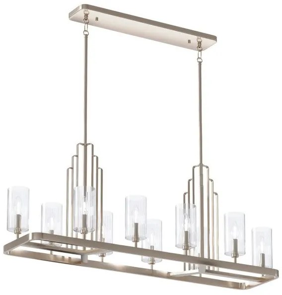 Κρεμαστό Φωτιστικό Οροφής 10xE14 Kimrose Quintiesse Elstead Lighting-QN-KIMROSE10-PN-Νίκελ Ματ QN-KIMROSE10-PN