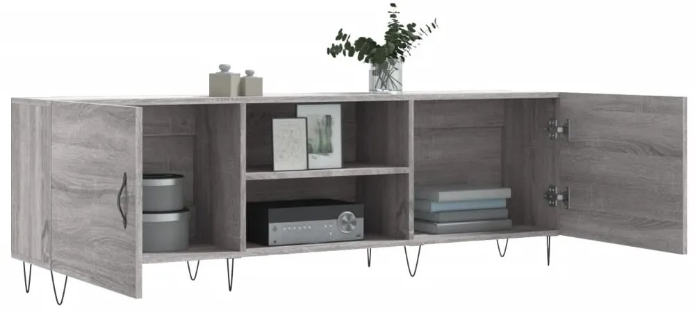 vidaXL Έπιπλο Τηλεόρασης Γκρι Sonoma 150x30x50 εκ. από Επεξεργ. Ξύλο