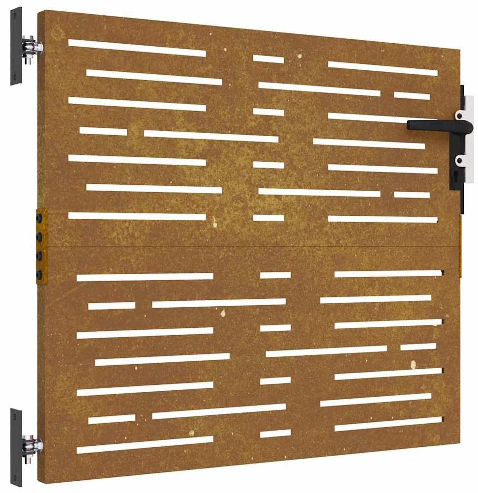 vidaXL Πόρτα Κήπου Τετράγωνη 85x100 εκ. από Ατσάλι Corten