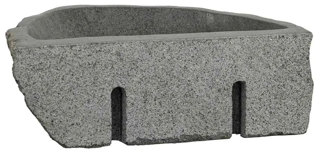 vidaXL Κρεμαστή Λεκάνη Γκρι (30-37) x (25-30) x 12 εκ. Πέτρα Ποταμού
