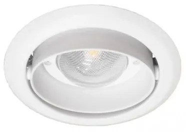 Χωνευτό Σποτ Φωτιστικό Ψευδοροφής Downlight LED 42W Μονή Περιστροφή 6500Κ Φ17,3cm Uno 173-G Interlight 19370 Ασημί