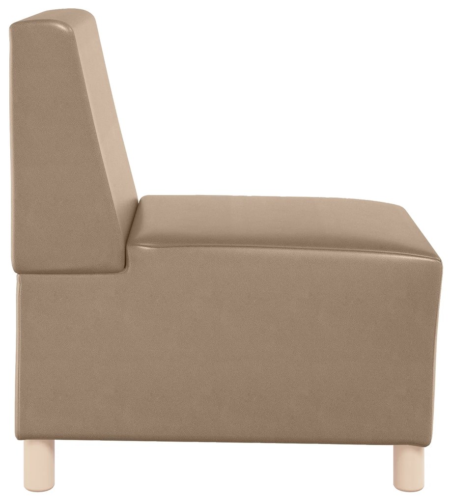 vidaXL Καναπέδες 2 pcs Καπουτσίνο 55 x 74 x 82 εκ. Τεχνητό δέρμα