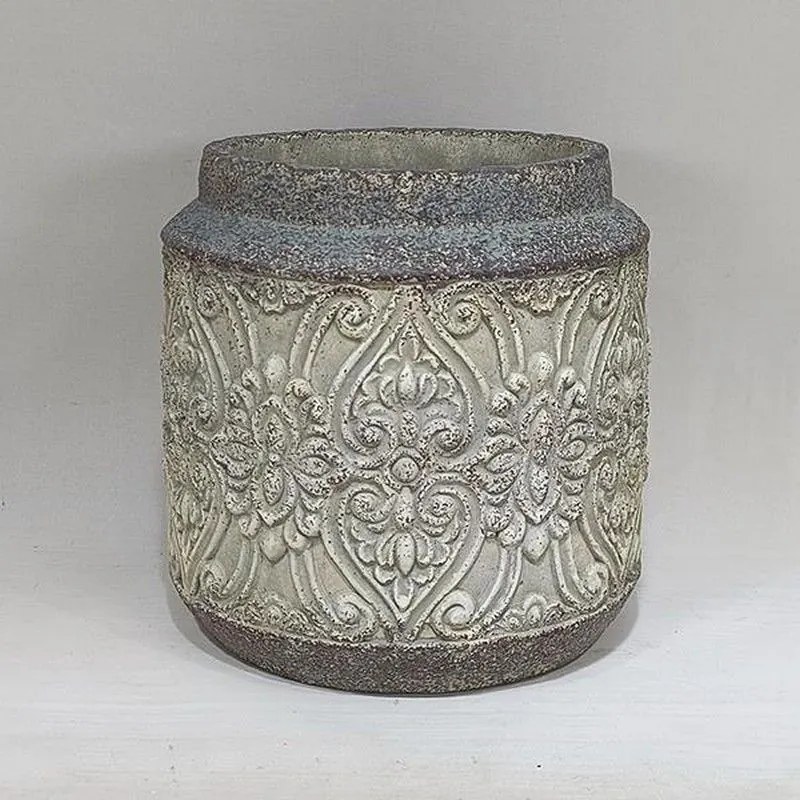 Κασπώ Τσιμεντένιο 752-18058 18x18x19cm Grey-Beige Estheti Home Cement