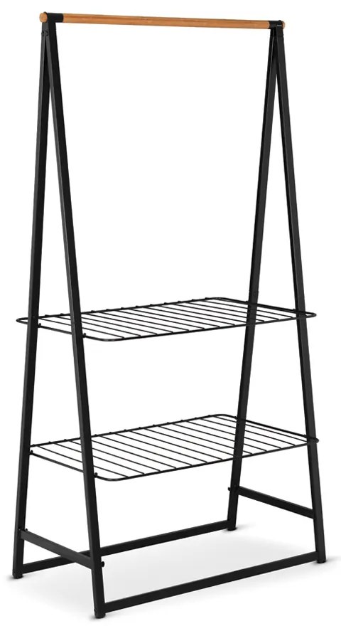 Brabantia 1000816 Κρεμάστρα Δαπέδου από Μέταλλο Linn Black 99.5x57x190cm