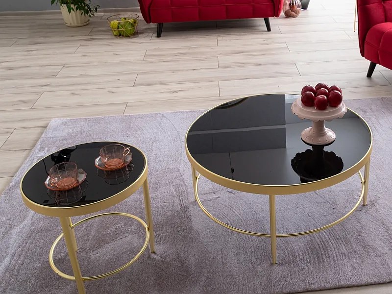 MYSTIC B TABLE ΜΑΥΡΟ / ΧΡΥΣΟ ΜΑΤ FI 82 DIOMMI MYSTICBCZL