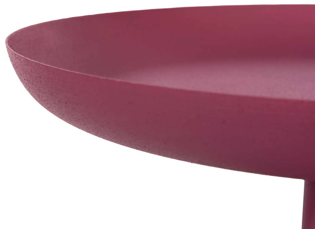 ΤΡΑΠΕΖΙ ΒΟΗΘΗΤΙΚΟ ΣΤΡΟΓΓΥΛΟ DELBEL HM4262.06 ΜΕΤΑΛΛΟ ΣΕ ΡΟΖ Φ36x49Υ εκ.