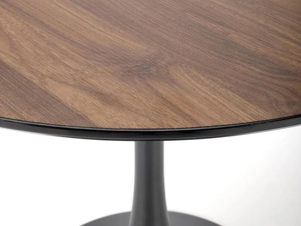 Τραπέζι Houston 1411, Καρυδί, Μαύρο, 73cm, 15 kg, Ινοσανίδες μέσης πυκνότητας, Μέταλλο | Epipla1.gr
