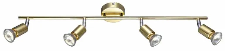 Σποτ Πολύφωτο Aca Trinity MC634PB4 Gold/Chrome