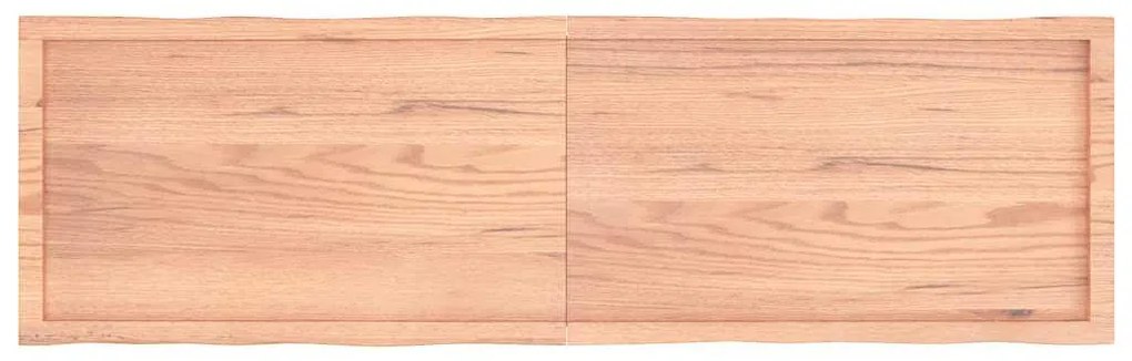 vidaXL Επιφ Τραπεζιού Αν Καφέ 180x50x(2-6)εκ.Ακατέργ. Μασίφ Ξύλο Δρυός