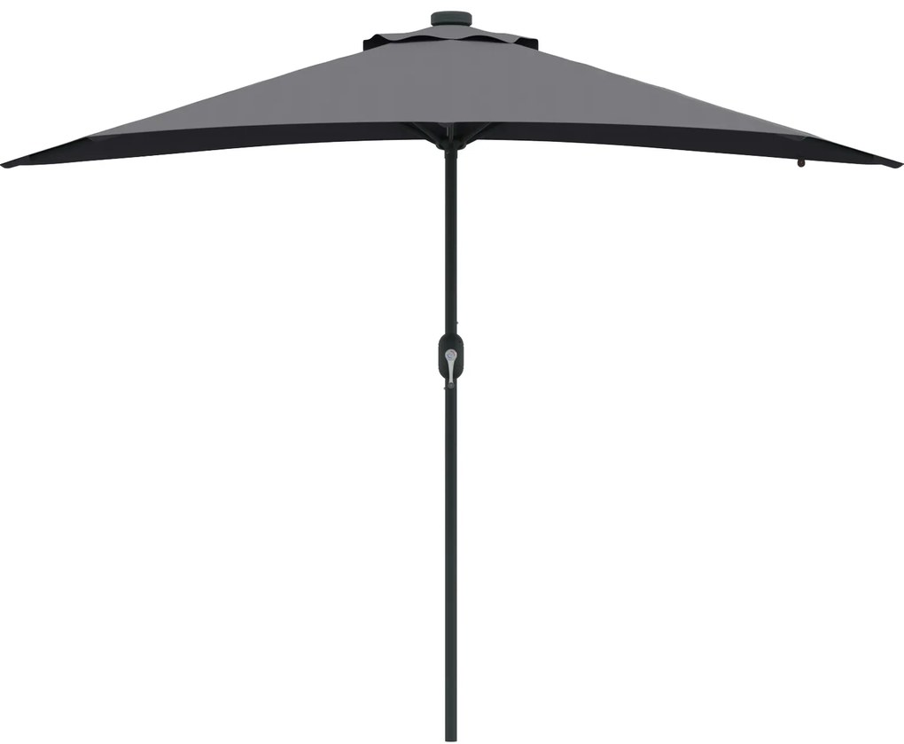 vidaXL Ομπρέλα Κήπου Ανθρακί 294 x 150 x 223 εκ ύφασμα