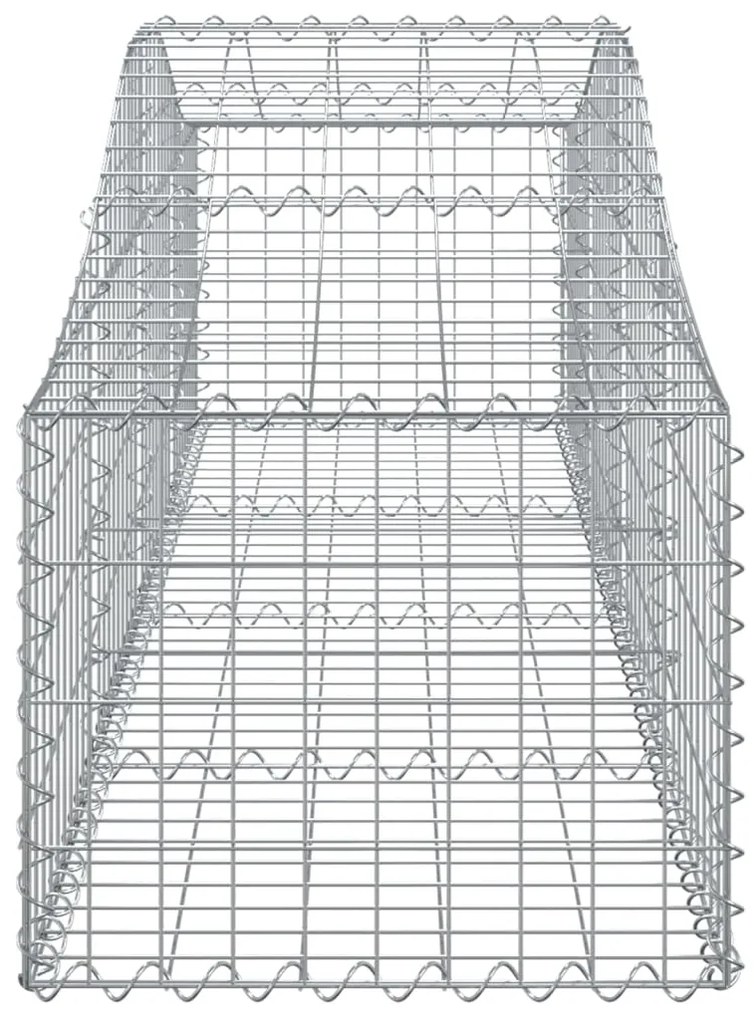vidaXL Συρματοκιβώτια Τοξωτά 9 τεμ. 200x50x40/60 εκ. Γαλβαν. Ατσάλι