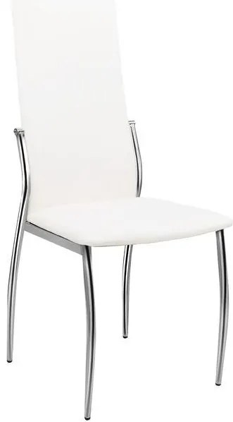 Σετ τραπεζαρίας C10060.01 5τμχ με Τραπέζι NORRIS 120x75x75εκ. & Καρέκλες KIM Λευκές