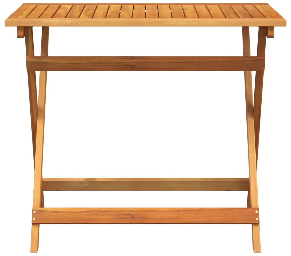 vidaXL Πτυσσόμενο Τραπέζι Κήπου Ορθογώνιο 100x55x75 εκ. Μασίφ Ξύλου Ακακίας