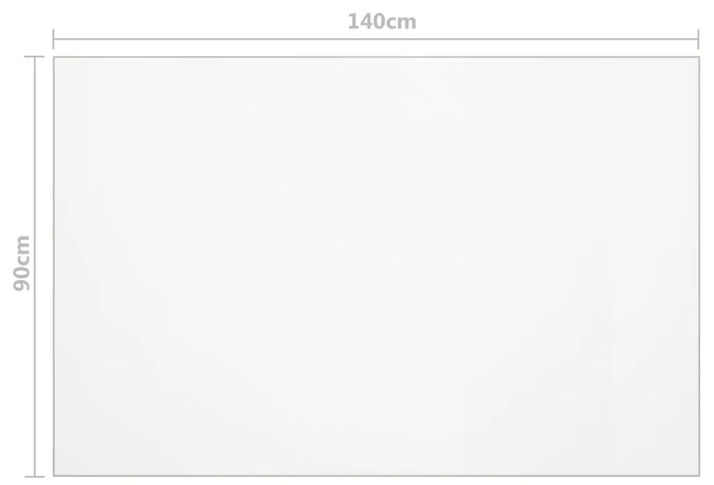 vidaXL Προστατευτικό Τραπεζιού Ματ 140 x 90 εκ. / 1,6 χιλ. από PVC