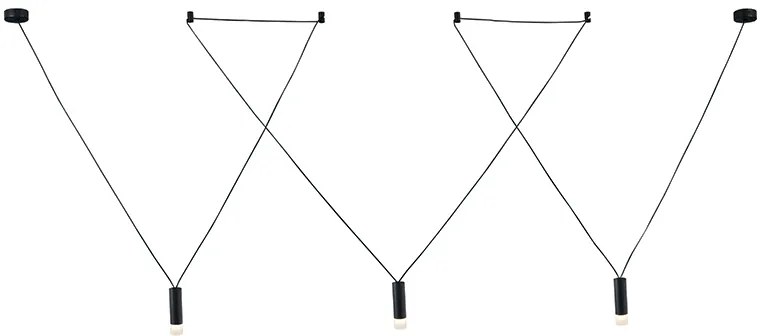 Φωτιστικό Οροφής Τρίφωτο Aca Teres YL22P3BK Black