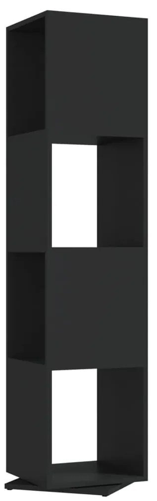 vidaXL Ντουλάπι Περιστρεφόμενο Μαύρο 34,5x34,5x147,5 εκ. Μοριοσανίδα