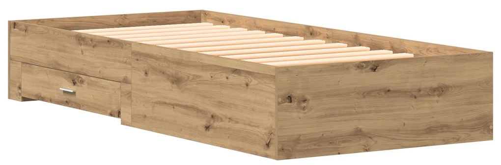 vidaXL Κρεβάτι Artisan Oak 90x190 εκ. Επεξεργασμένο Ξύλο