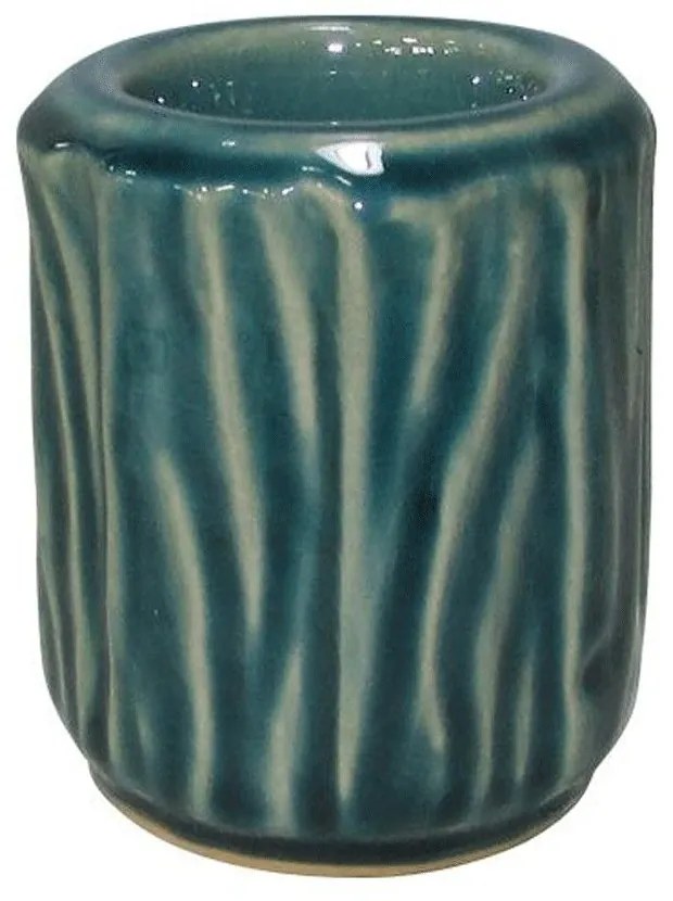 Κηροπήγιο Για Ρεσώ 003-123-042 7,7x7,7x8,5cm Green Ceramic