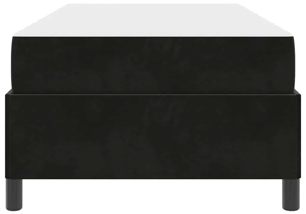 vidaXL Σκελετός Κρεβατιού με στρώμα Μαύρο 90 x 200 cm ύφασμα