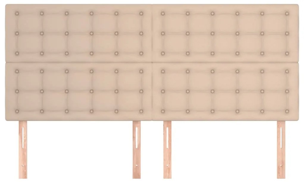 vidaXL Κεφαλάρι Καπουτσίνο 180x5x118/128 εκ. από Συνθετικό Δέρμα