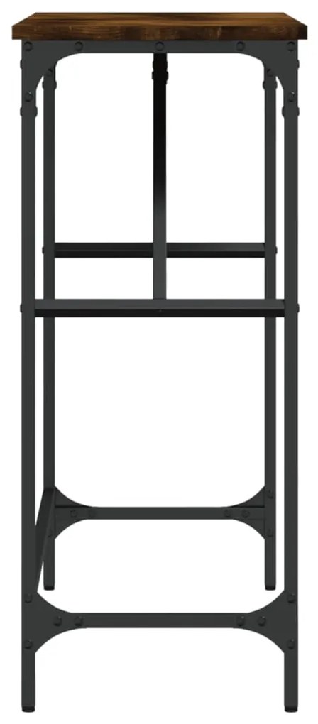 vidaXL Τραπέζι Κονσόλα Καπνιστή Δρυς 100x32x75 εκ. Επεξεργασμένο Ξύλο