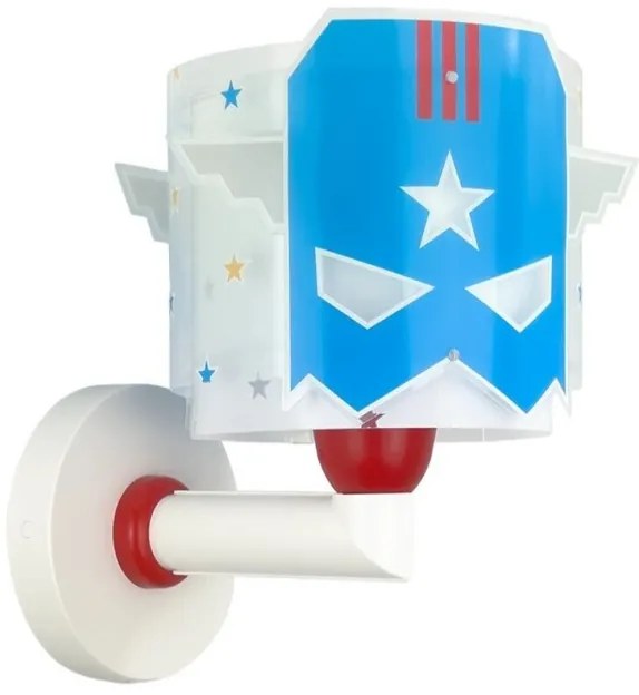 Παιδικό Φωτιστικό Τοίχου Απλίκα 1xE27 Μπλε Blue Hero 61819 Ango-61819-Μπλε 61819