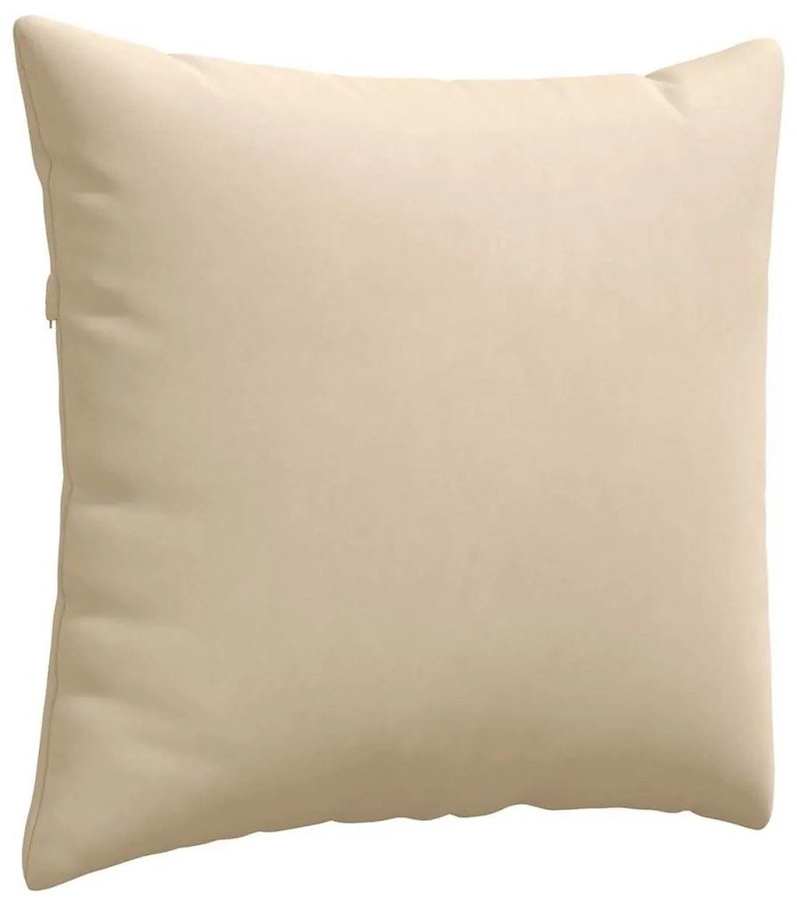 vidaXL Μαξιλάρι Καναπέ 2 pcs Κρεμ 50 x 50 cm ύφασμα