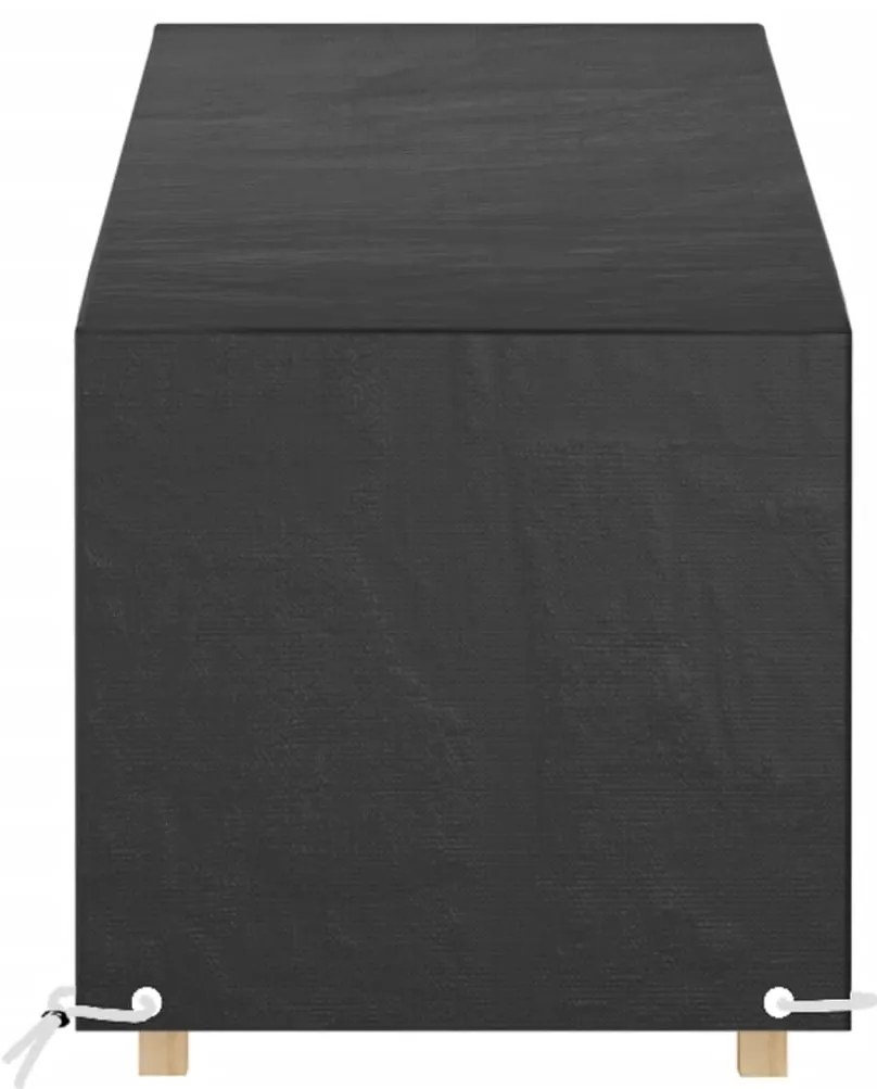 vidaXL Κάλυμμα Ξαπλώστρας 2 τεμ με 12 Κρίκους 200x65x35/60 εκ Πολυαιθ.