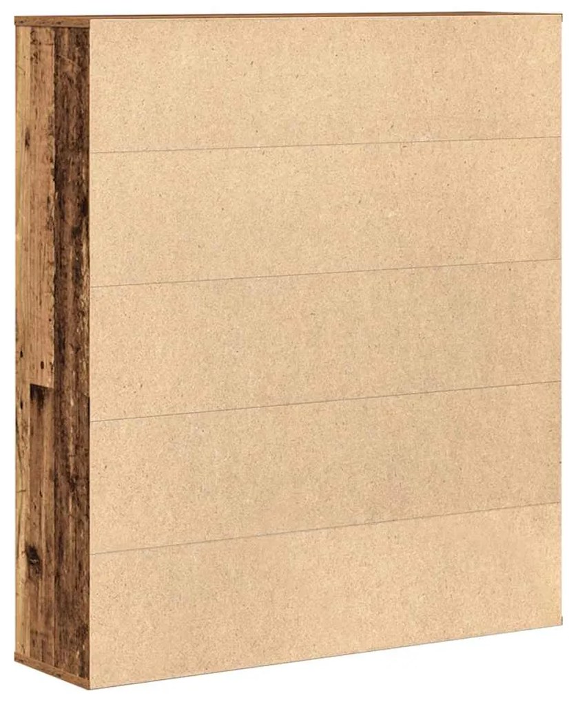 vidaXL Βιβλιοθήκη Όψη Παλαιού Ξύλου 89x24x101,5 εκ. Επεξεργασμένο Ξύλο