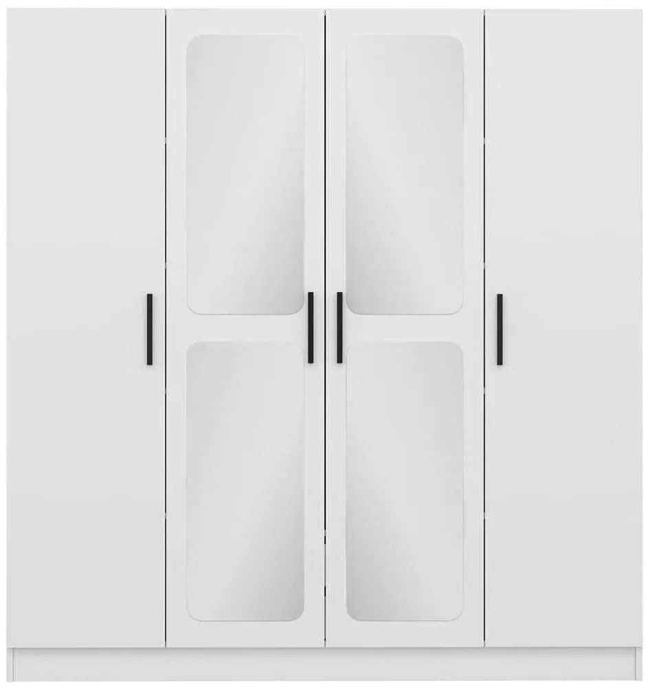 Ντουλάπα Τετράφυλλη Kale 506MNR2445 180x52x210cm White Τετράφυλλη