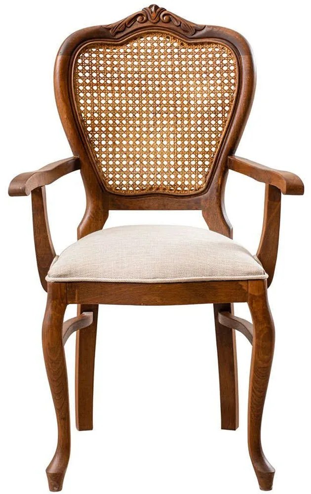 Καρέκλα Albero38 117FRF1138 56x45x99cm Walnut-White Bamboo,Wood