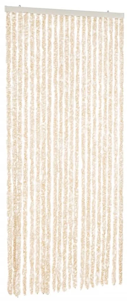 vidaXL Σήτα Εντόμων Μπεζ / Λευκό 100 x 220 εκ. από Σενίλ