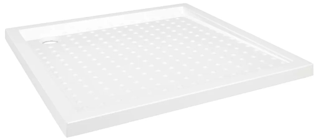 vidaXL Βάση Ντουζιέρας με Σχέδιο Τάπας Λευκή 90 x 90 x 4 εκ. από ABS