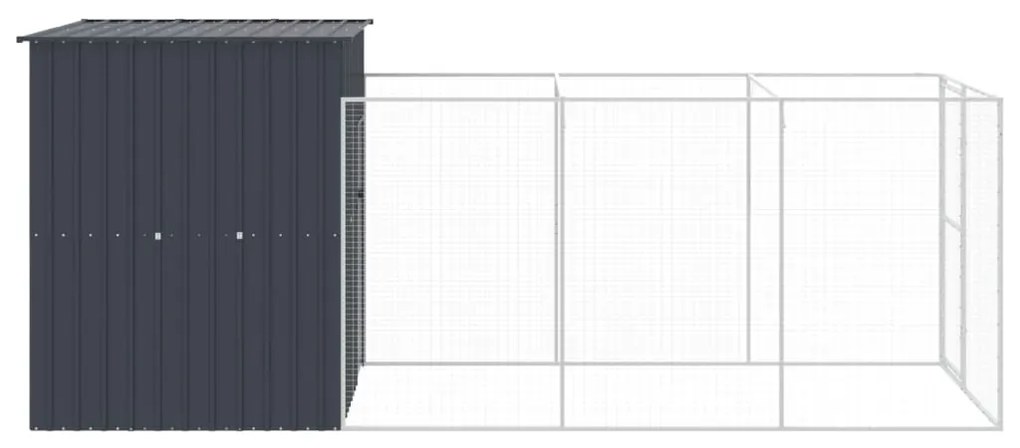 ΣΠΙΤΑΚΙ ΣΚΥΛΟΥ ΜΕ ΑΥΛΗ ΑΝΘΡΑΚΙ 165X455X181 ΕΚ. ΓΑΛΒΑΝ. ΧΑΛΥΒΑΣ 3189099