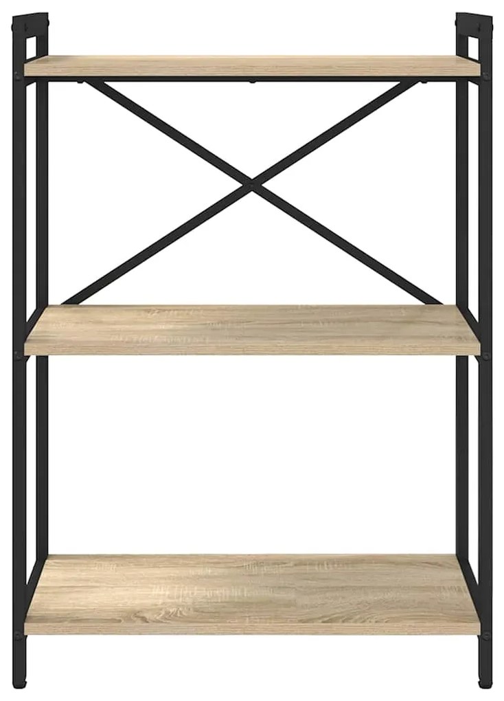 vidaXL Βιβλιοθήκη Sonoma Δρυς 60 x 30 x 83 εκ Επεξεργασμένο ξύλο